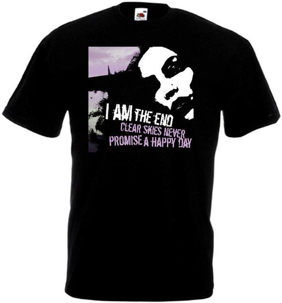 

i am the end clear skies t-shirt black hardcore punk grindcore all sizes s-3xl 2018 new short sleeve casual t shirt tee