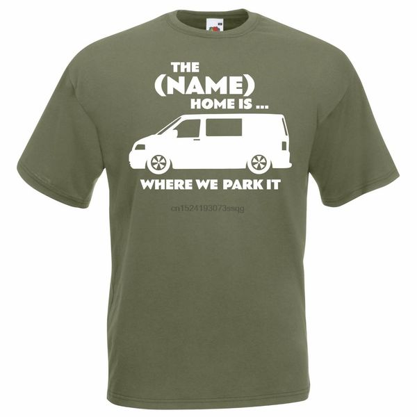 

home park it personalised camping tshirt campervan t shirt