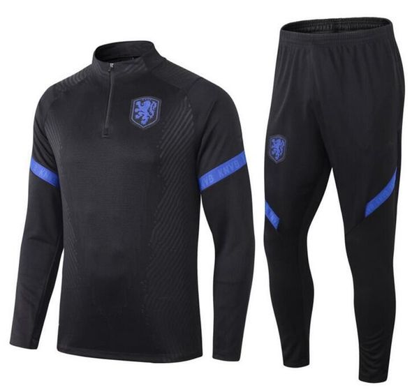 

2020 italy belgium national team soccer training suit 19-21 spain mbappe hazard football jacket jogging tracksuit chandal, Black