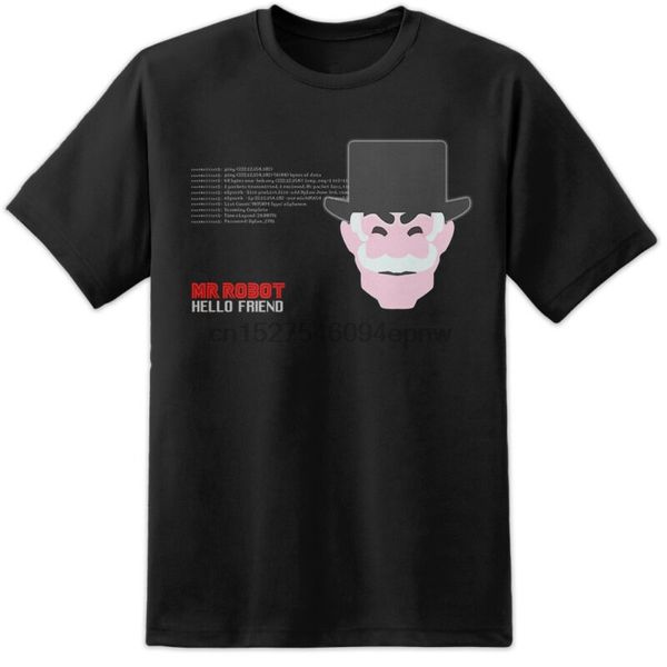 

mr robot hello friend - hacker t shirt s-2xl e corp fsociety evil corp elliot tv