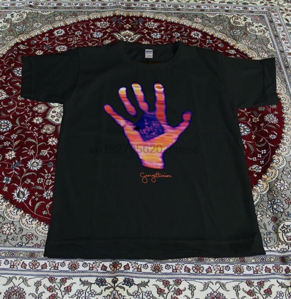 

rare george harrison t-shirt vtg 1973 living reprint new sold