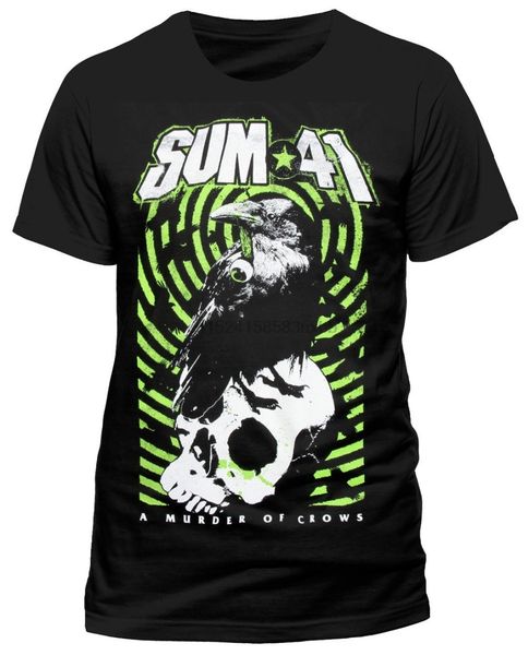 

graphic tees men's sum 41 ' crow crew neck design short sleeve t shirts