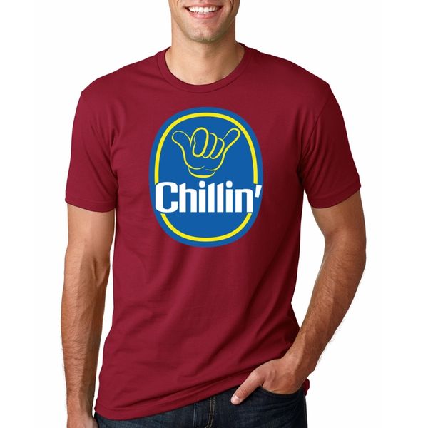 

chillin and grillin print t shirt men 2019 fashion brand hip-hop male funny fitness tee shirt men clothing