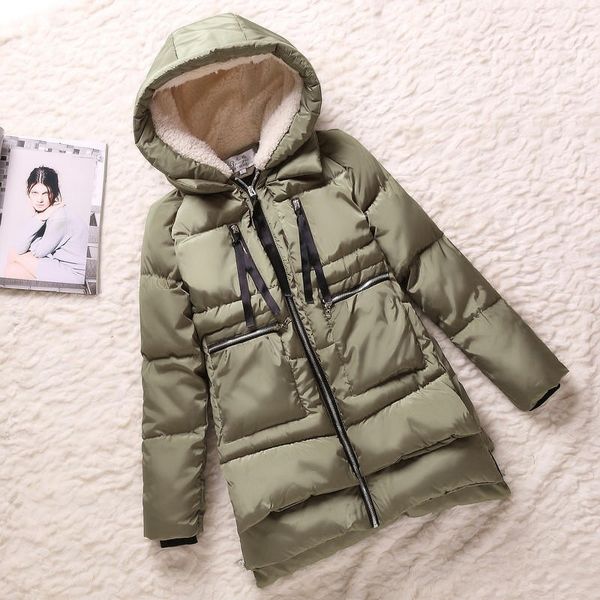 

women's down & parkas m-5xl winter cotton coat female padded loose warm jacket women mujer hooded thick woman coats outerwear q2832, Black