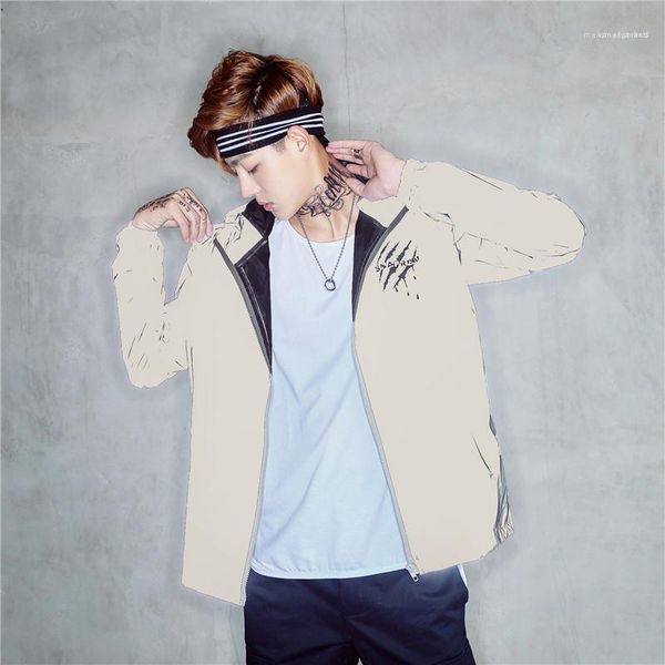 

jackets casual males clothing cool mens designer 3m reflective jackets fashion scratch print panelled mens 3m reflective, Black;brown