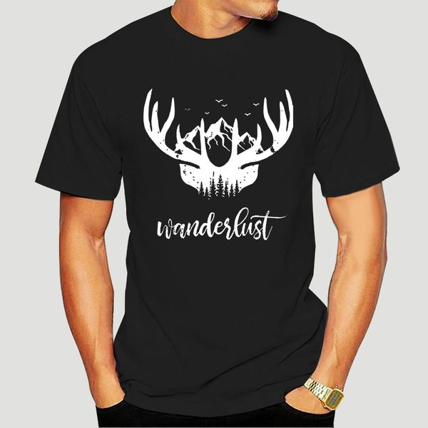 

женская hipster wanderlust футболка олней гора лес graphic tee рисованный-1115d