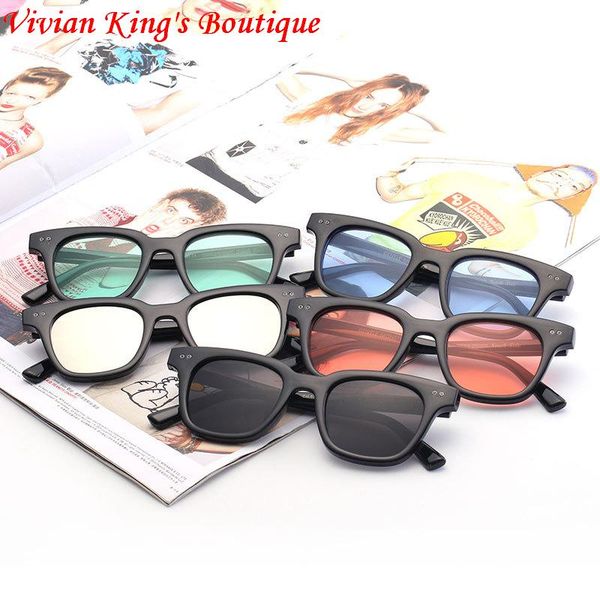 

imakefashion south korea fashion g- style sunglasses for men and women square transparent lens lunette de soleil jww126, White;black