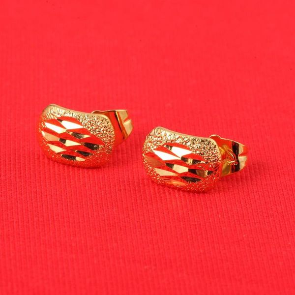 

stud gold color earrings trendy nice pretty small for women jewelry, Golden;silver