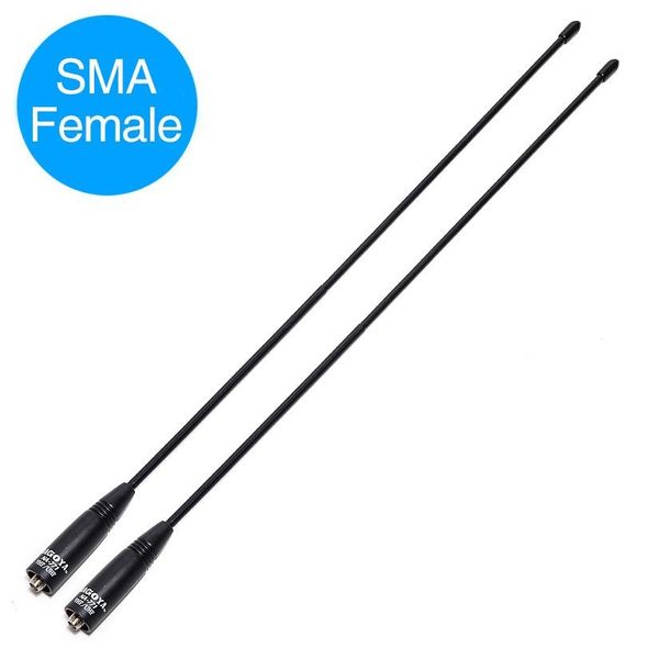

heap walkie talkie parts & accessories 2pcs nagoya na-771 sma-f sma female dual band vhf/uhf 144/430mhz antenna for baofeng uv-5r uv-82 b