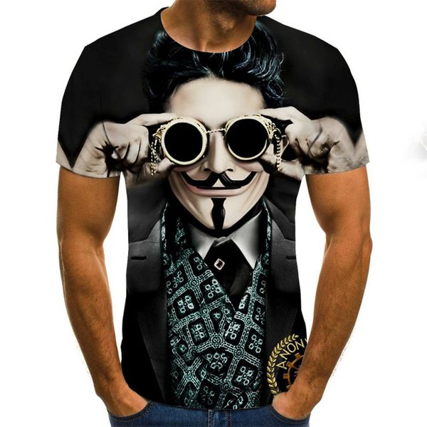 

joker face male clown homme 3d print shirts aesthetic anime kawaii men clothing