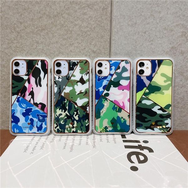 

army green camouflage case for iphone 11 pro max xs 6 6s 7 plus x xr xs max se soft tpu silicone phone cases cover coque wholesale