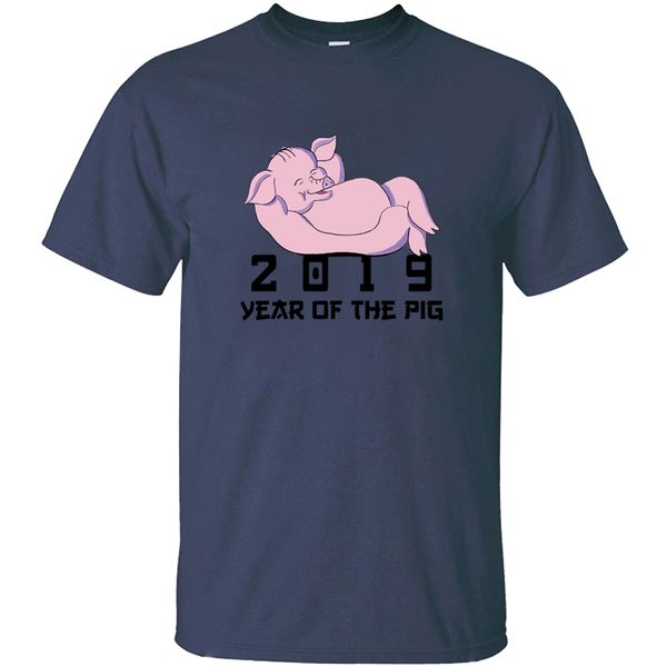 

personalized 2020 year of the pig tshirt 100% cotton graphic boy girl t shirts short sleeve camisetas quality