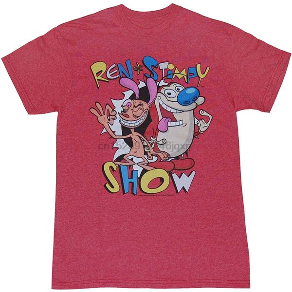 

ren и stimpy показать t-shirt бесплатная доставка топы tee рубашки для мужчин женщин