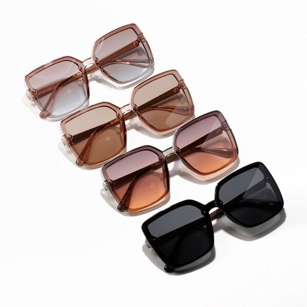 

fashion sunglasses women retro square semimetal big frame ladies sunglasses eyewear 2020 new, White;black