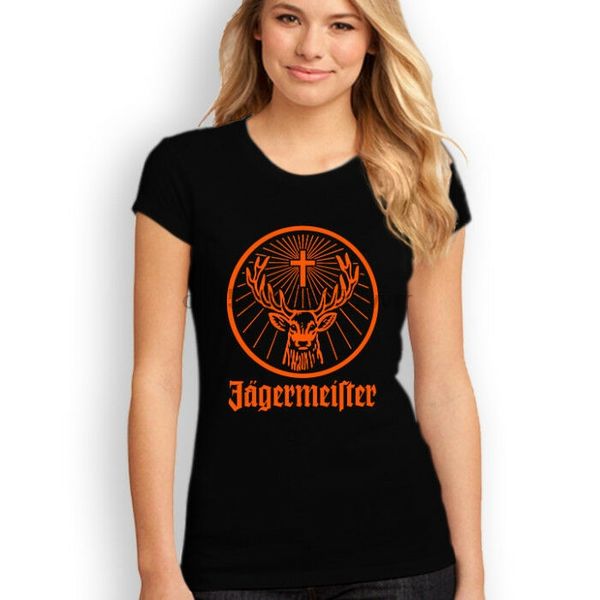 

jagermeister german logo t-shirt black white