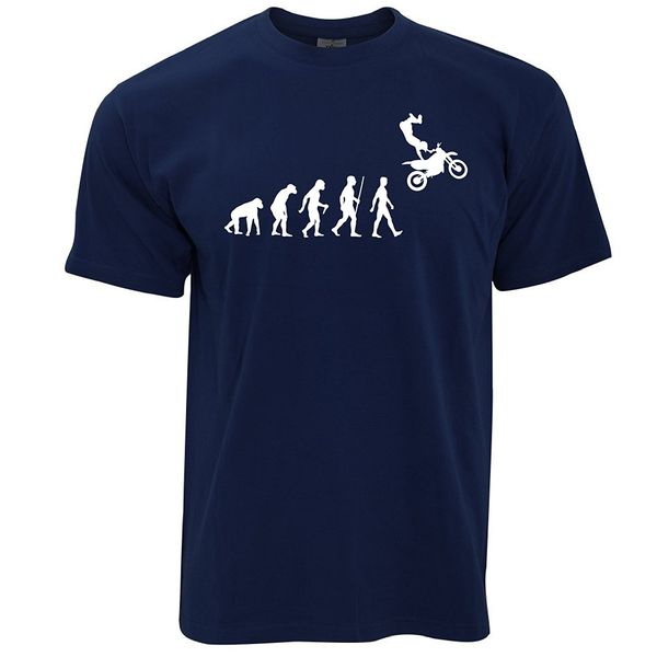 

new 2019 print letters men t-shirt 100% cotton print shirts evolution of motocross motorbike speedway dirt biker t shirt