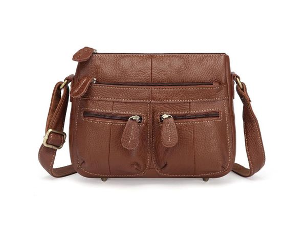 

2020 new fashion leather handbags messenger bag shoulder bag head leather