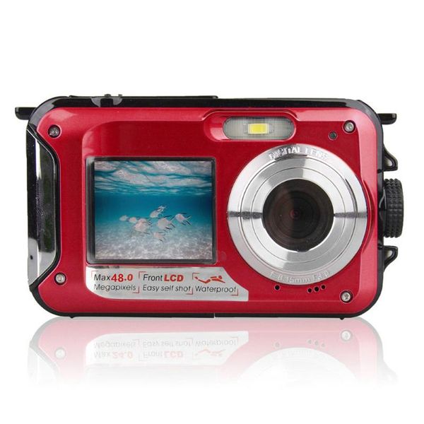 

digital cameras 48mp underwater waterproof camera dual screen video camcorder point and shoots