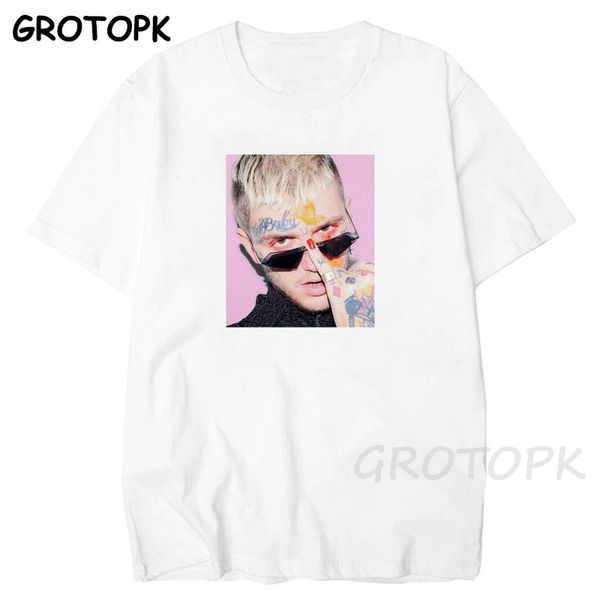 

2020 lil peep рэппер t shirt парень девушка лето graphic tees singer нового coming негабаритной футболка hip hop harajuku top мужской женско