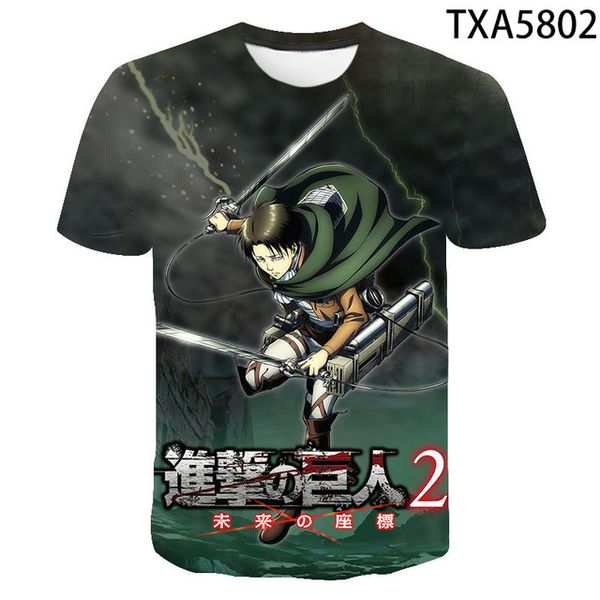 

new attack on titan 3d comfortable trend high-quality 3d print shirts graphic kawaii horror men clothing