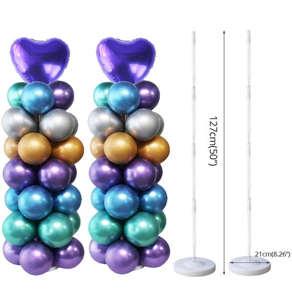 

party decoration meidding supplies balloon column plastic arch stand with base and pole for birthday decor ballons holder
