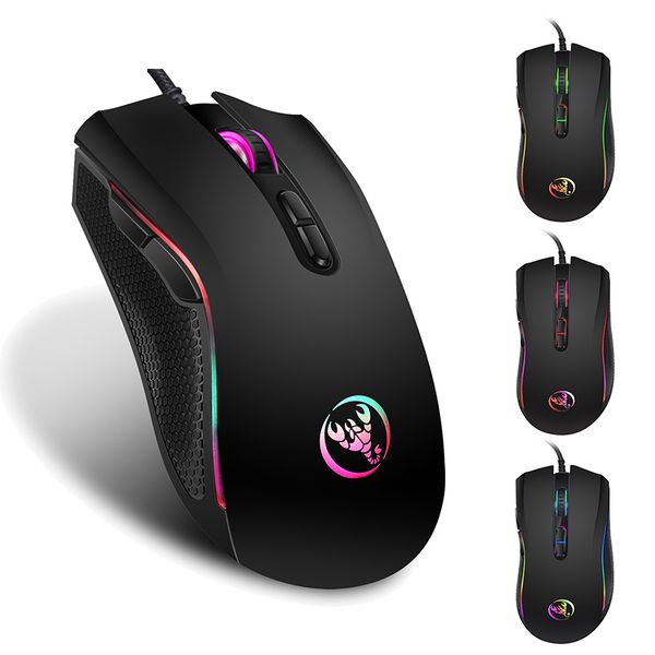 

mice wired gaming mouse backlit program macro definition professional-grade gamer rgb optical for lapcomputer