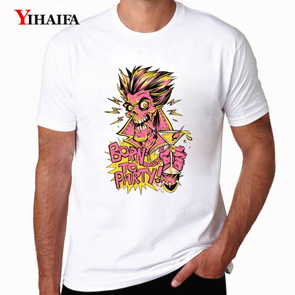 

yihaifa men t-shirt hip hip music skull graphics tees short sleeve t shirts tee undershirt men clothing ropa hombre