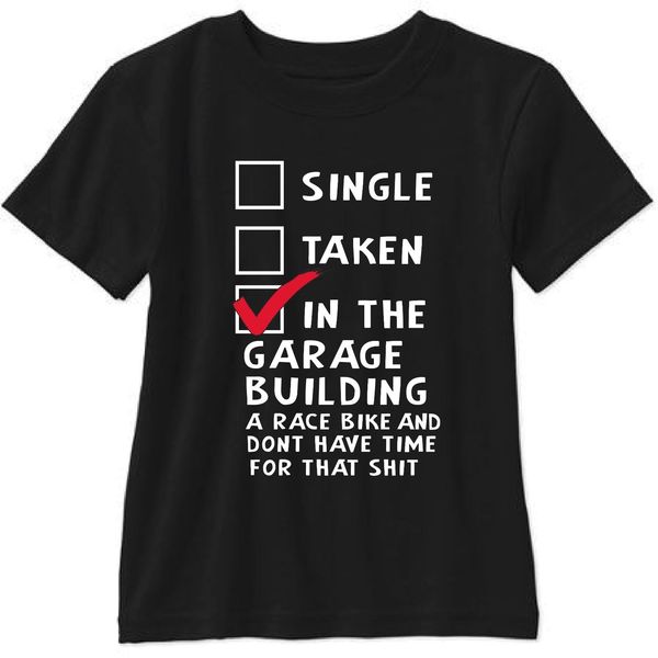 

short sleeve for men clothing summer single taken in the garage building a race biker short sleeve t shirt tee shirt