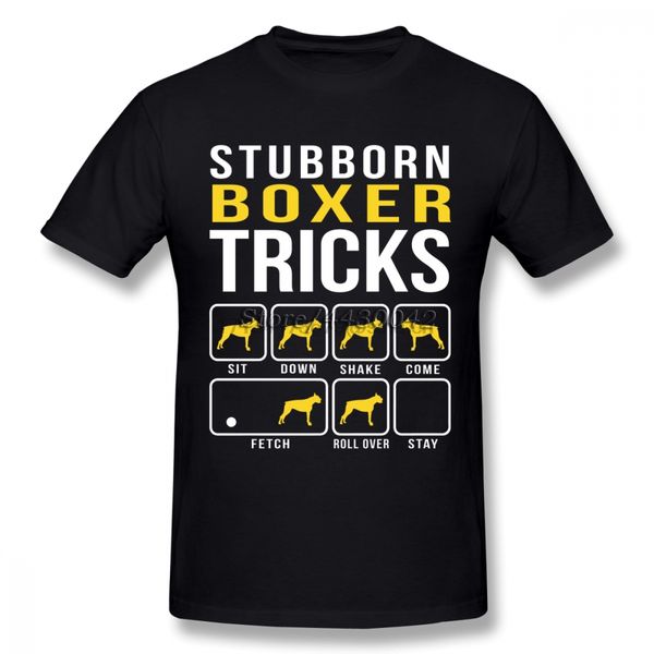 

боксер собака футболки для мужчин плюс размер хлопок команды tee shirt 4xl 5xl 6xl camiseta