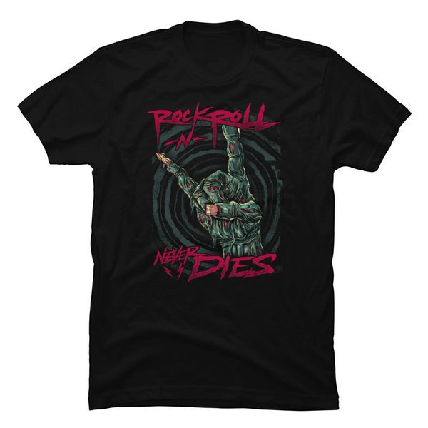 

rock n roll never dies hip hop rock tshirt autumn winter women men camisa t shirt loose casual printed new tshirts