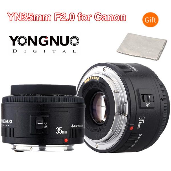 

yongnuo yn35mm f2 lens camera lens yn35mm lenses af mf wide angle for for nikon canon eos 600d 60d 5dii 5d 500d 400d 650d
