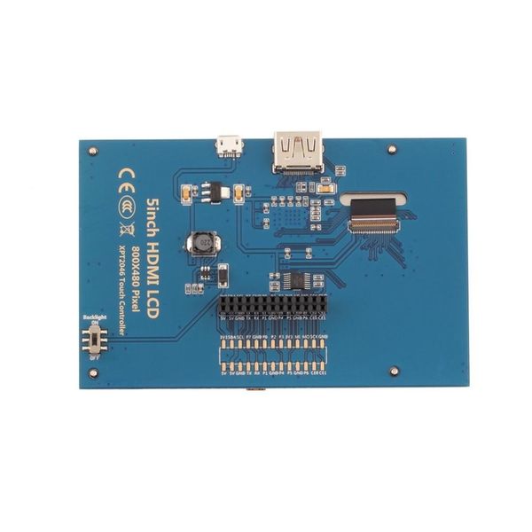 

5 inch lcd hdmi touch screen display tft lcd panel module shield for banana pi and raspberry pi 2 model b/b