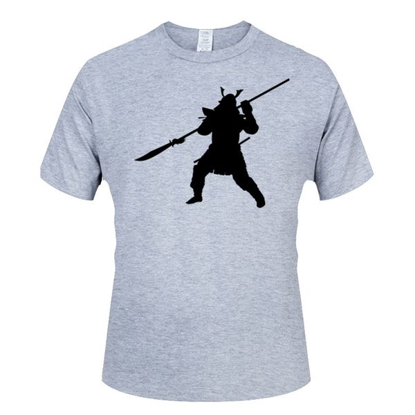 

men's t-shirts plus size tee shirt homme summer short sleeve men t shirts print samurai warrior sword armor protection