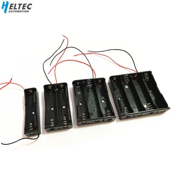 

battery accessories 1pcs 18650 power battery storage case box holder leads with 1 2 3 4 slots drop shipping