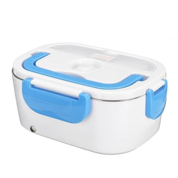 

electric heated lunch box portable 2 in 1 car& home us plug/eu plug bento boxes stainless steel food container
