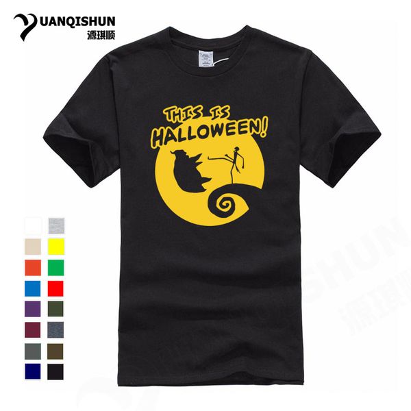 

boutique t shirt funny cartoon printed t-shirts this is halloween humor design tshirts casual cotton tees