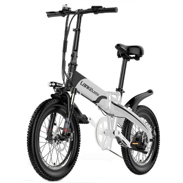 

g660 20 inch folding electric bicycle, 240w/500w powerful motor,48v 7.8ah/14.5ah hidden battery, aluminum alloy frame mountain, Silver;blue