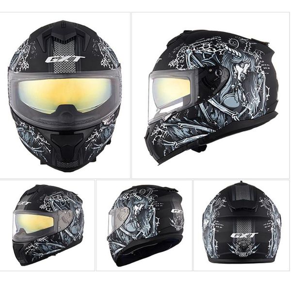

gxt new motorcycle helmet men full face helmet moto riding abs material adventure motocross motorbike dot certification