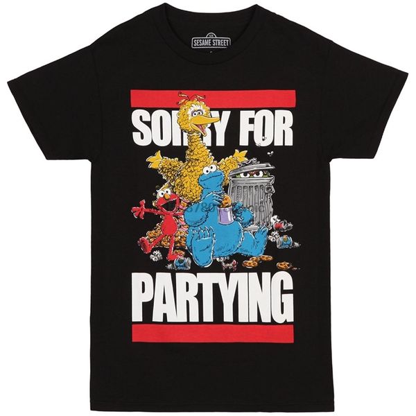 

ment shirt sesame street sorry for partying big bird elmo oscar t shirt t shirts casual brand clothing cotton