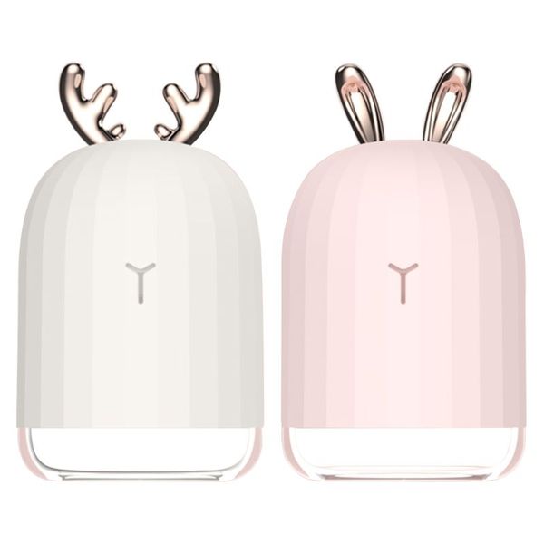 

cute deer mini 220ml air humidifier kit usb aroma essential oil diffuser 95ac