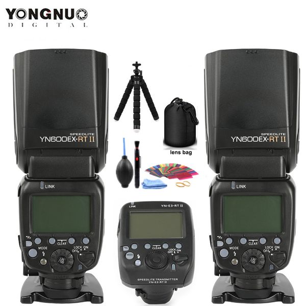

flashes yongnuo yn600ex-rt ii 2.4g wireless hss 1/8000s master flash speedlite + yn-e3-rtl trigger transmitter for