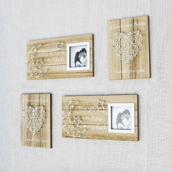 

solid wood photo frame деревянные фоторамки стене висит стол ретро декоративные картины boyfriend и girlfriend пары
