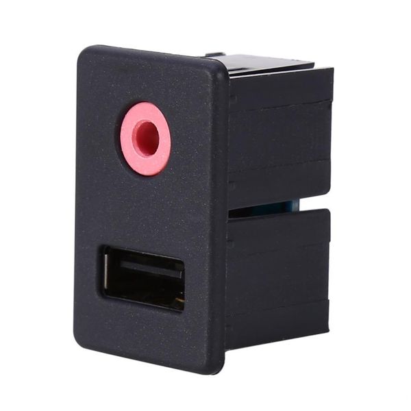 

vife car aux audio 3.5mm 3 rca extension cable usb male dash flush mount adapter ing