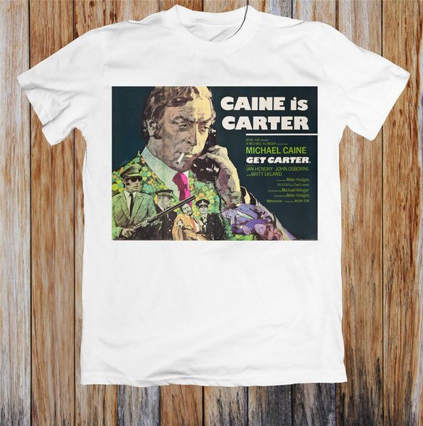 

get carter 1970s retro movie poster t shirt colorful tee shirt