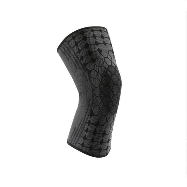

sports silicone spring knee pads absorb sweat breathable compression non-slip strip knee pads new, Black;gray