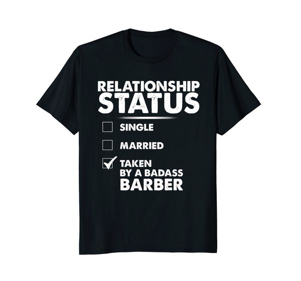 

2019 fashion funny barber shirts women men, taken by a badass barber tee tee shirt