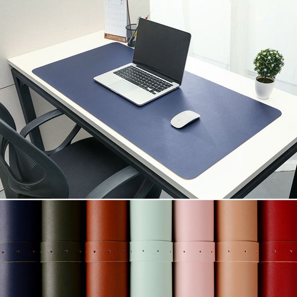 

portable home office game mousepad resting surface protective dining desk writing mat easy clean pu leather desk mat lappad