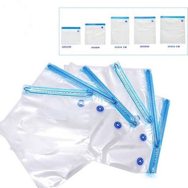

food sealers kitchen machine 5 size bag kitchen transparent storage bag saving space seal bags pumping
