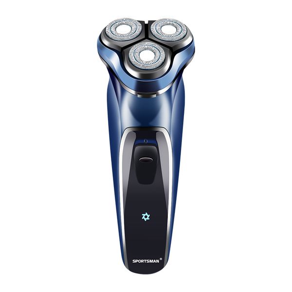 

sportsman sm-537 razor electric type-c charging cable usb three-head 4d floating shaver