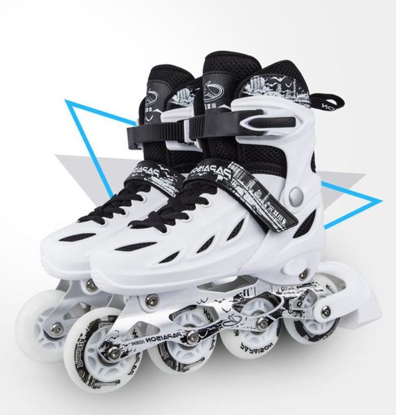 

kids children lovely stable slalom parallel flashing ice skate roller shoes shift to inline adjustable fall prevention